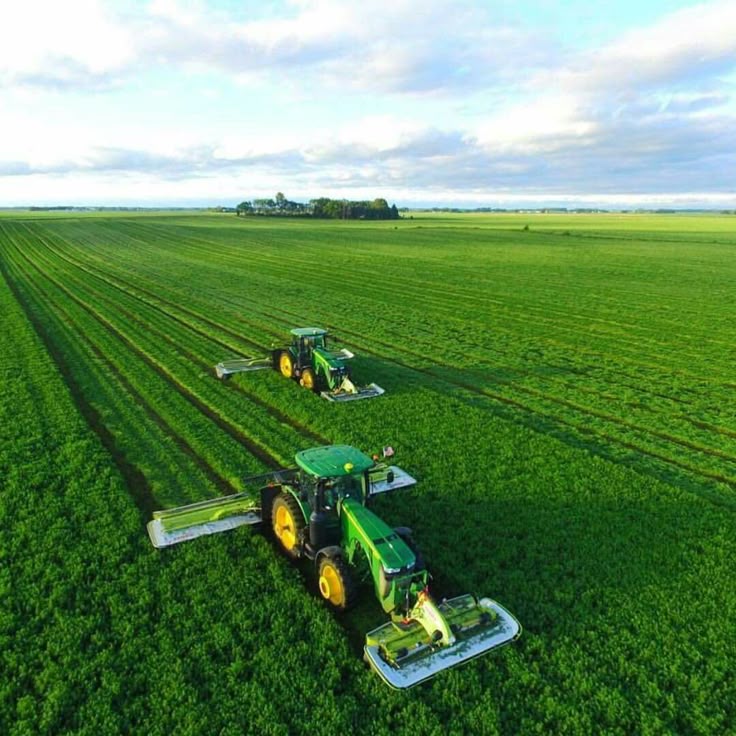 Agricultural machinery in operation